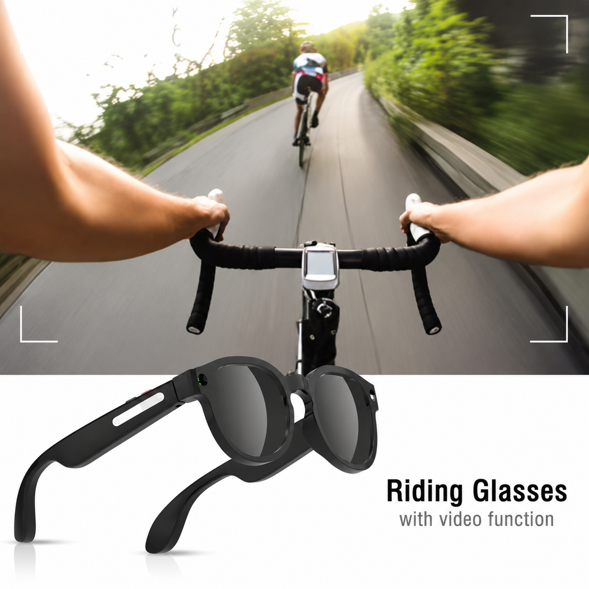 Unisex 4K Video Recording Surveillance Camera Glasses