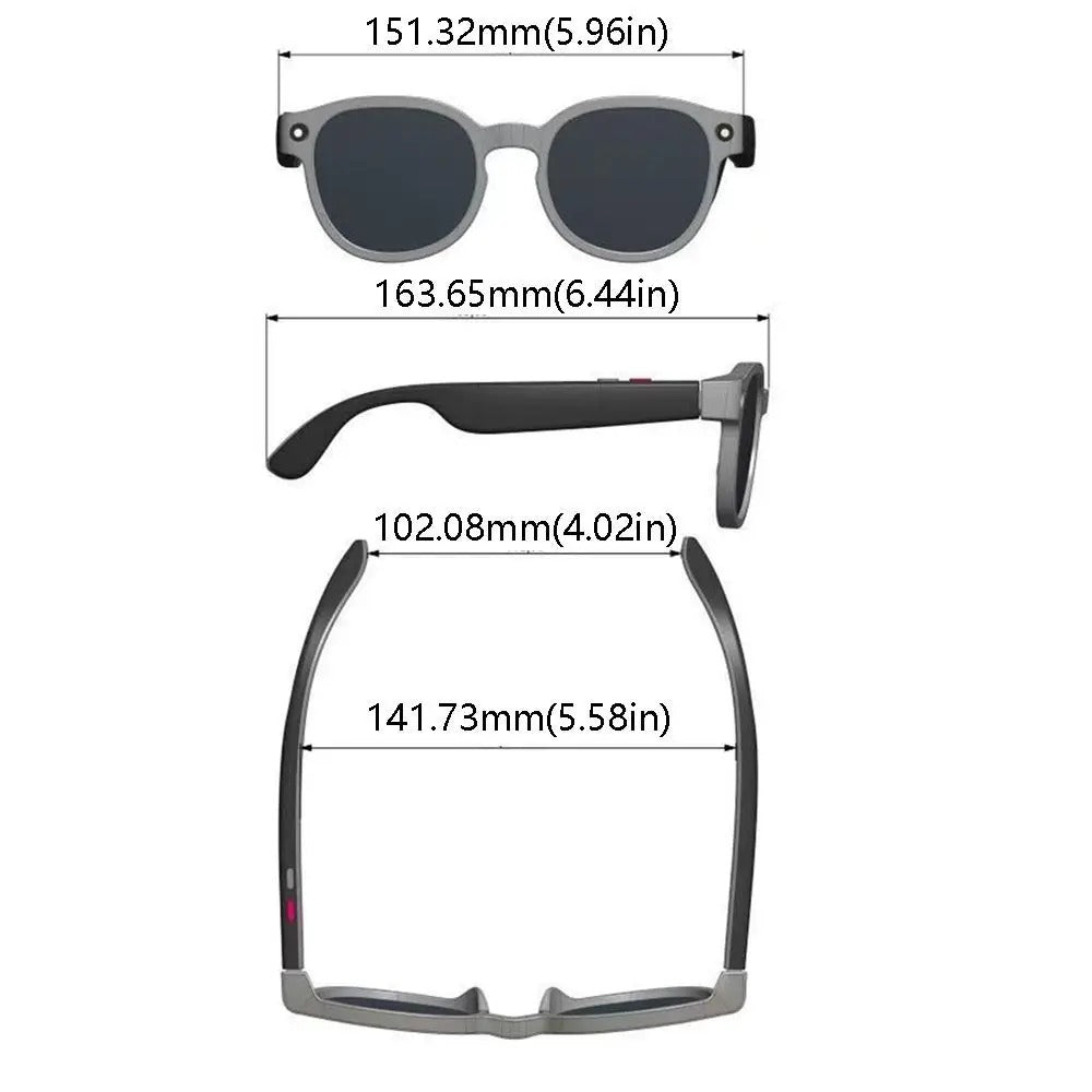 Unisex 4K Video Recording Surveillance Camera Glasses