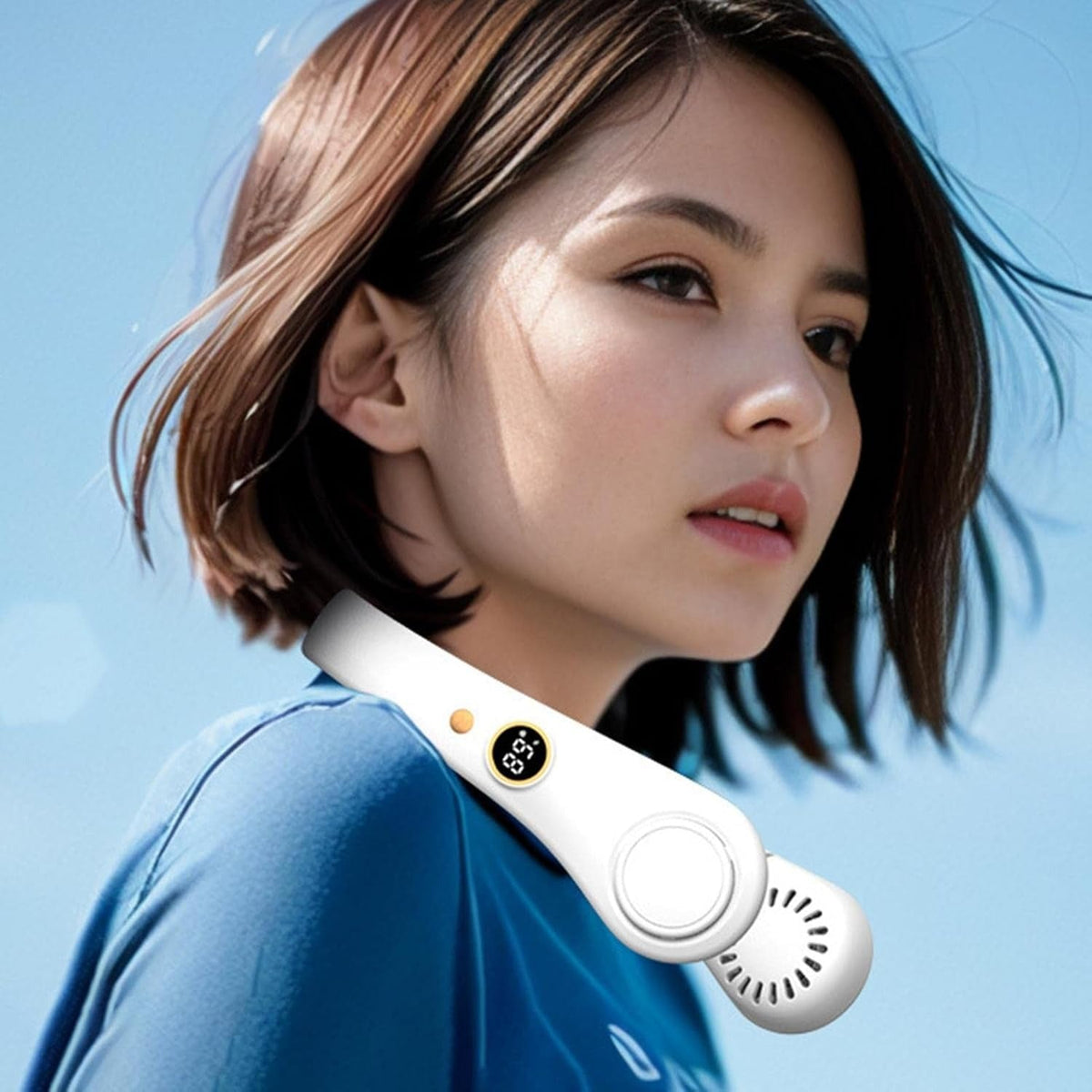 Unisex 5-Speed Neck Fan - Portable and Bladeless