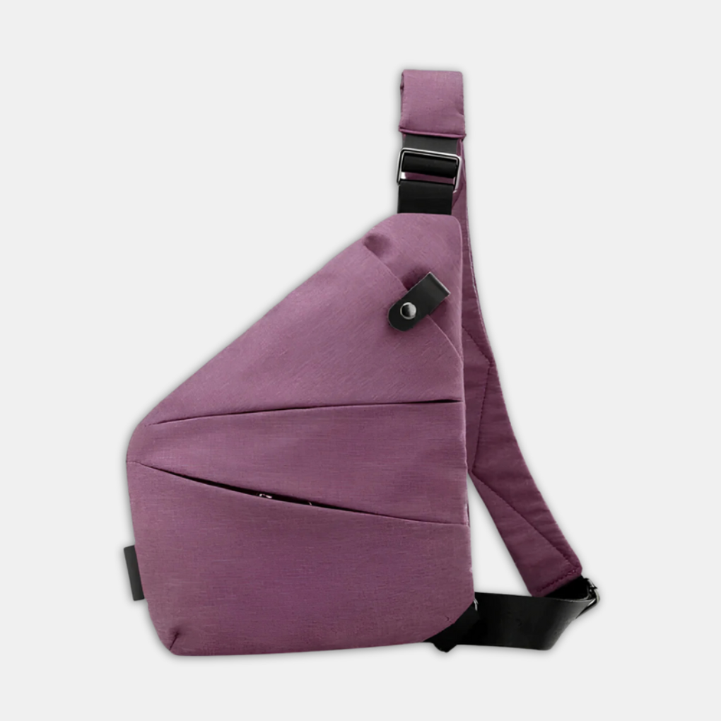 Unisex Anti-Theft Shoulder Bag with Hidden Zippers