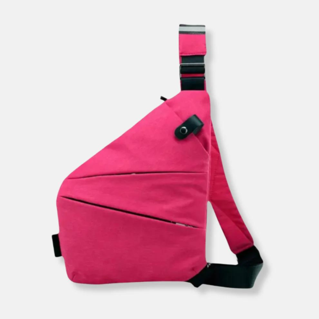 Unisex Anti-Theft Shoulder Bag with Hidden Zippers