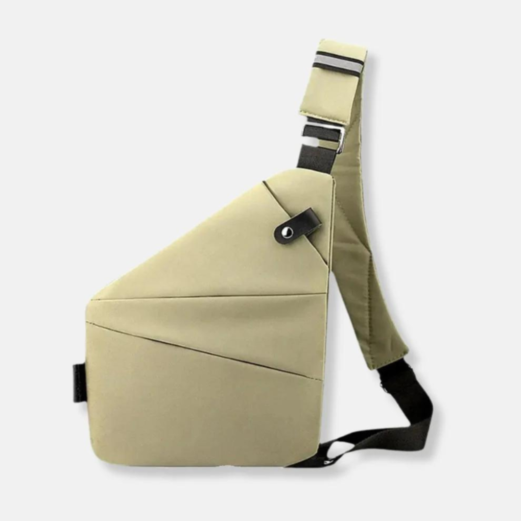 Unisex Anti-Theft Shoulder Bag with Hidden Zippers