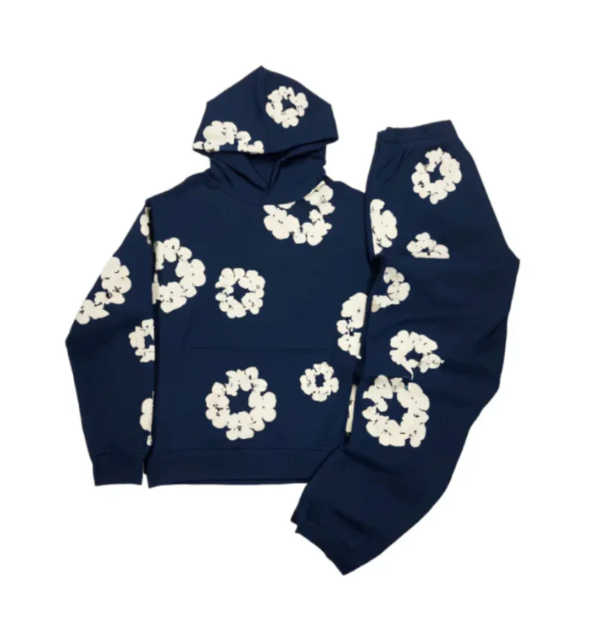 Unisex Autumn Floral Tracksuit with Iconic Prints