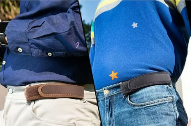 Unisex Buckleless Belt with Minimalist Design and Adjustable Fit