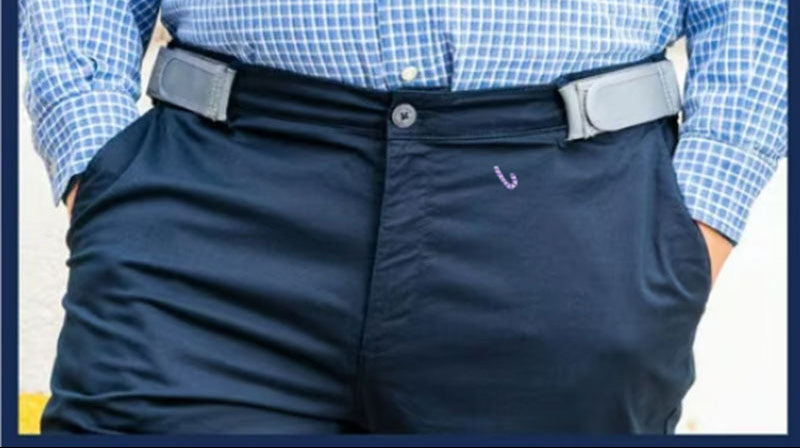 Unisex Buckleless Belt with Minimalist Design and Adjustable Fit
