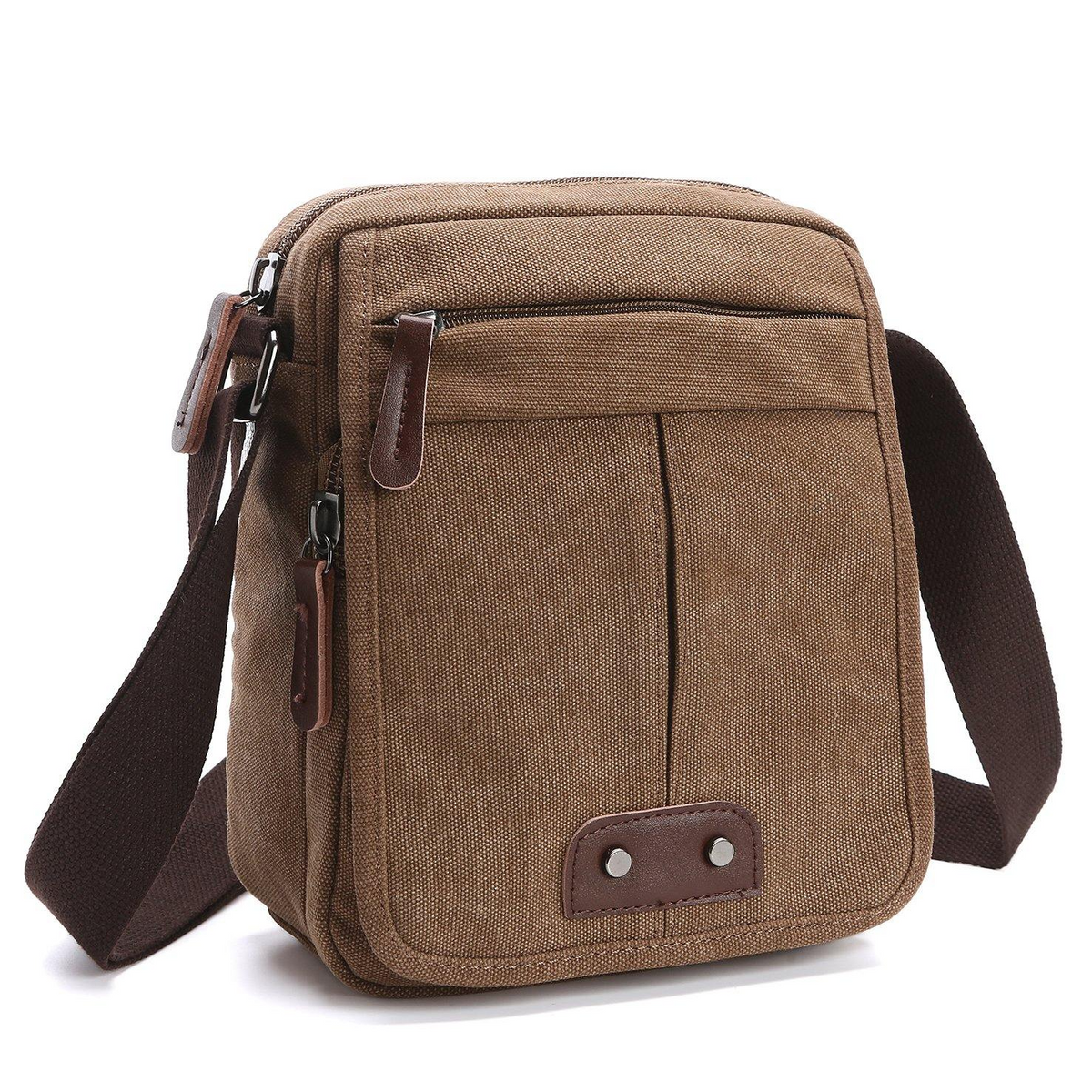 Unisex Canvas Crossbody Bag with Adjustable Strap