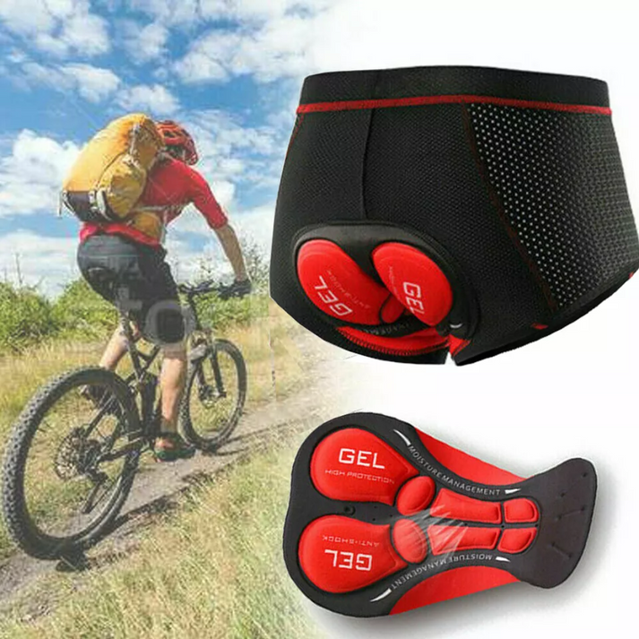 Unisex Gel-Padded Cycling Underwear