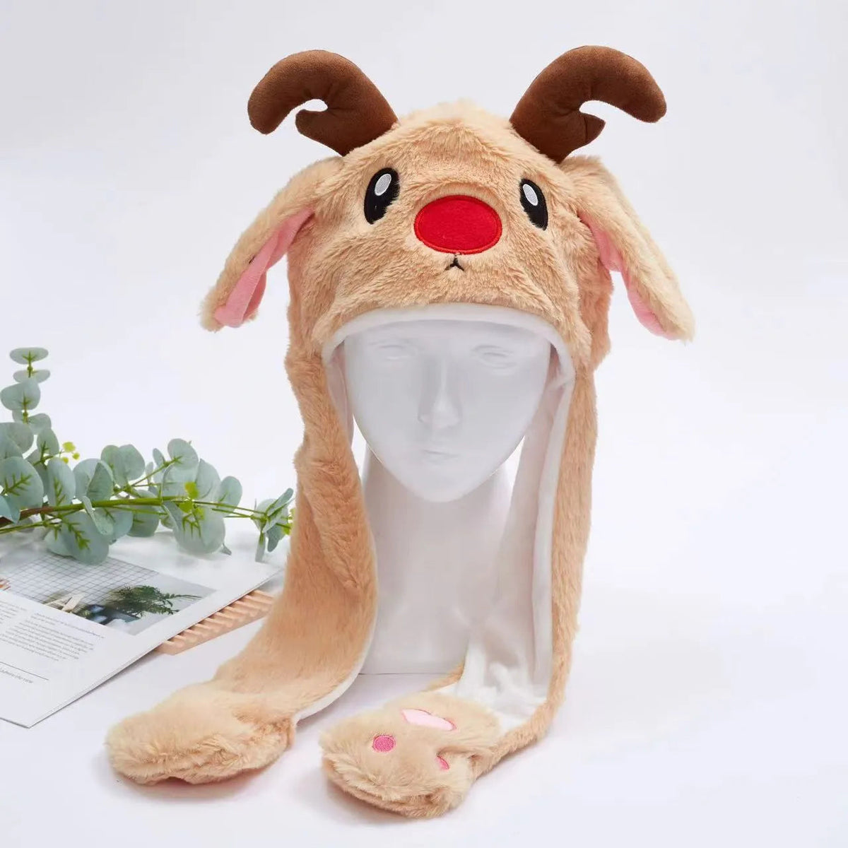 Unisex Hat with Moving Ears for Festive Occasions