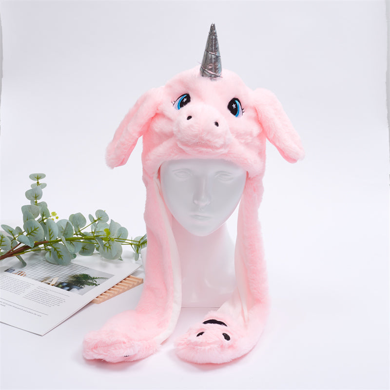 Unisex Hat with Moving Ears for Festive Occasions