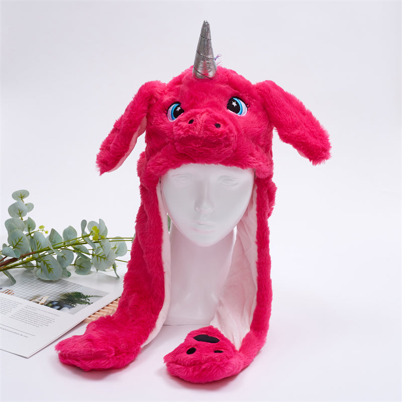 Unisex Hat with Moving Ears for Festive Occasions