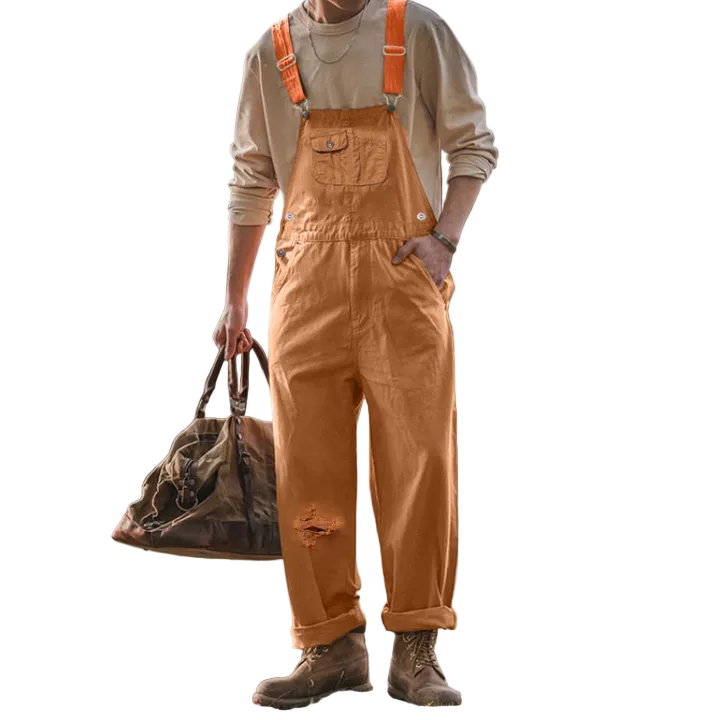 Unisex Overalls with Adjustable Straps for Work and Casual Wear