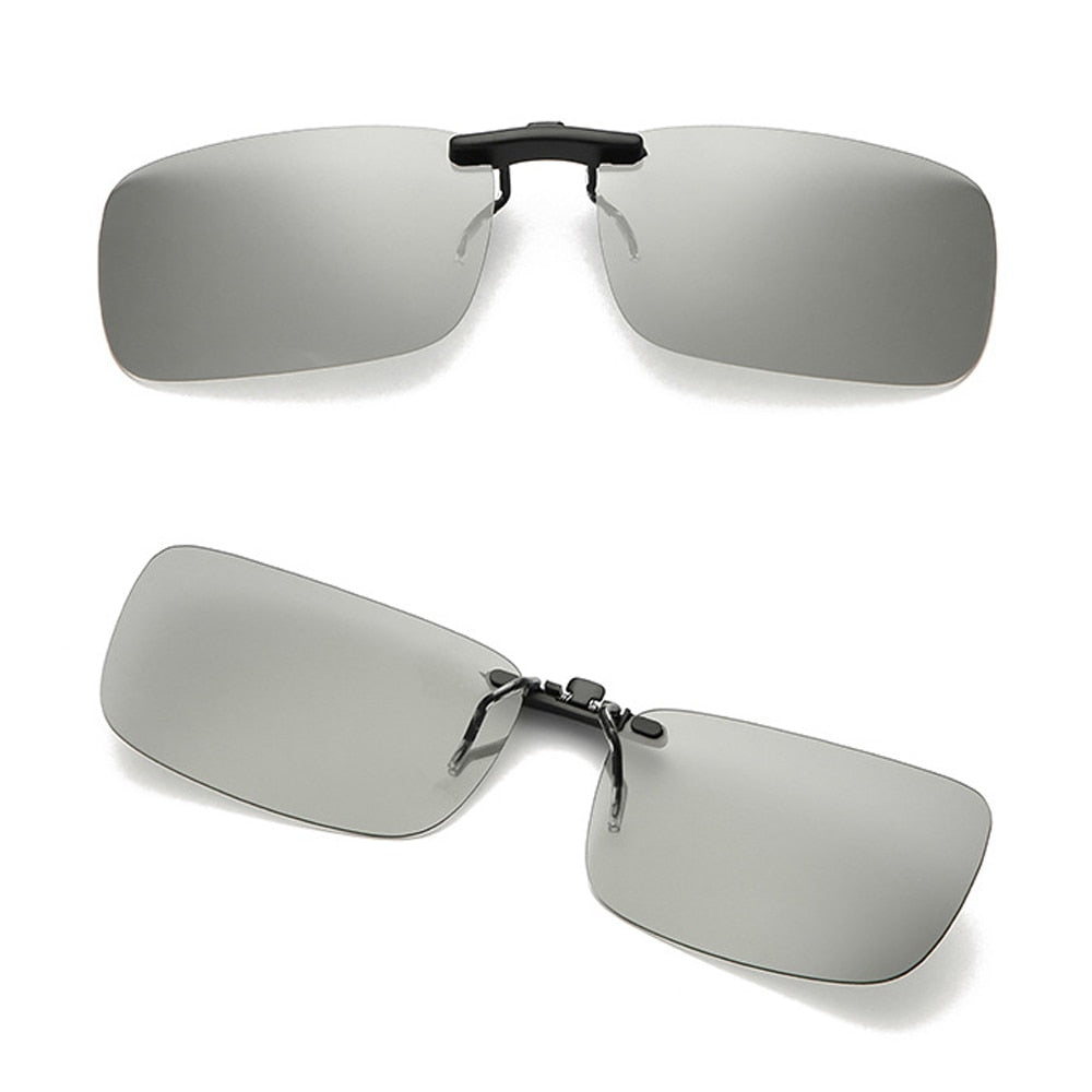 Unisex Polarized Clip-On Sunglasses for Enhanced Vision