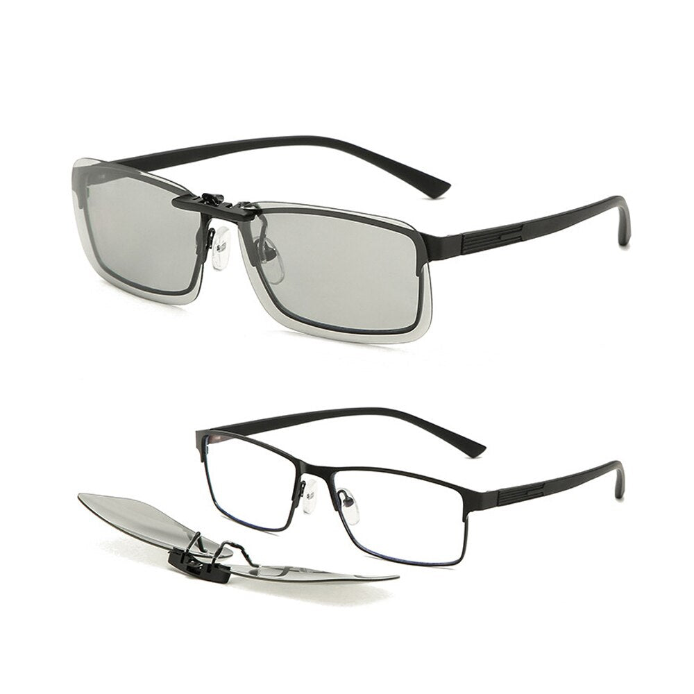 Unisex Polarized Clip-On Sunglasses for Enhanced Vision