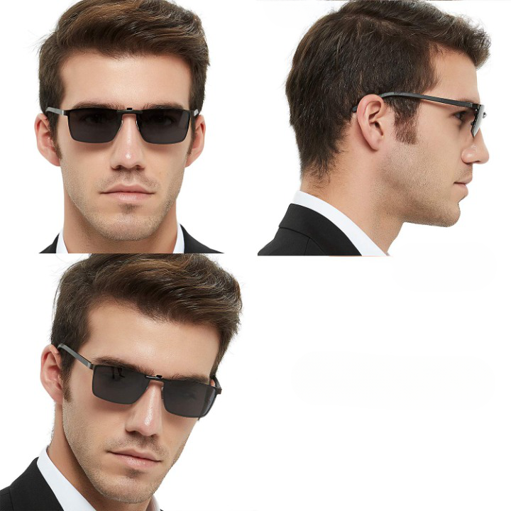Unisex Polarized Clip-On Sunglasses for Enhanced Vision