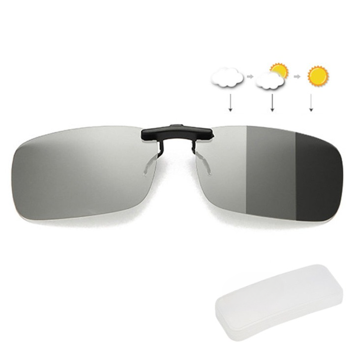 Unisex Polarized Clip-On Sunglasses for Enhanced Vision