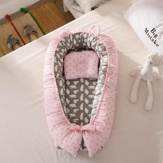 Unisex Portable Baby Lounger & Snuggle Nest