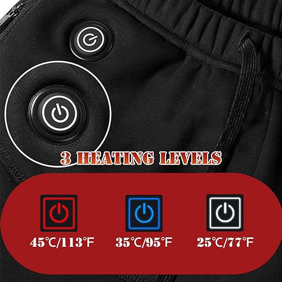 Unisex Rechargeable Heated Thermal Underwear Pants - Winter Base Layer