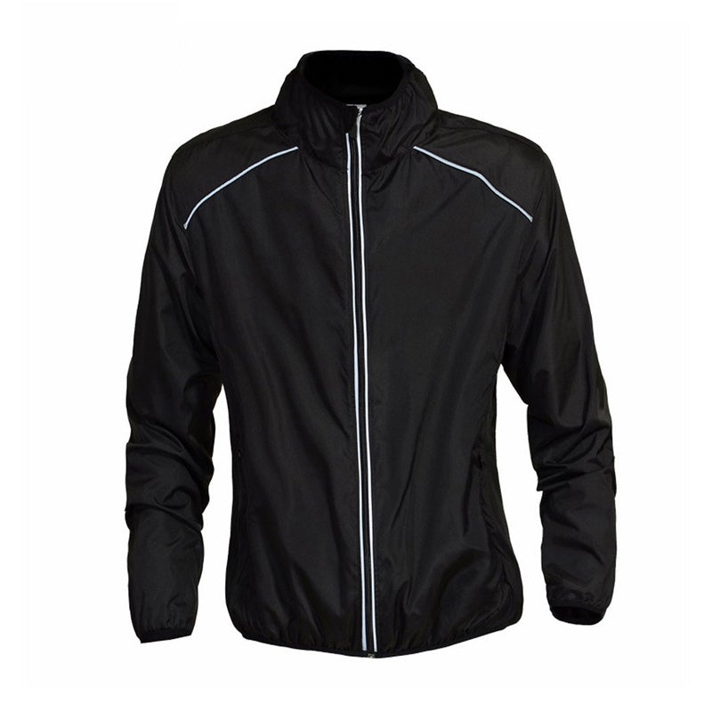Unisex Reflective Cycling Windbreaker - Waterproof and Wind-Resistant