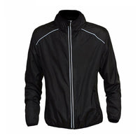 Unisex Reflective Cycling Windbreaker - Waterproof and Wind-Resistant