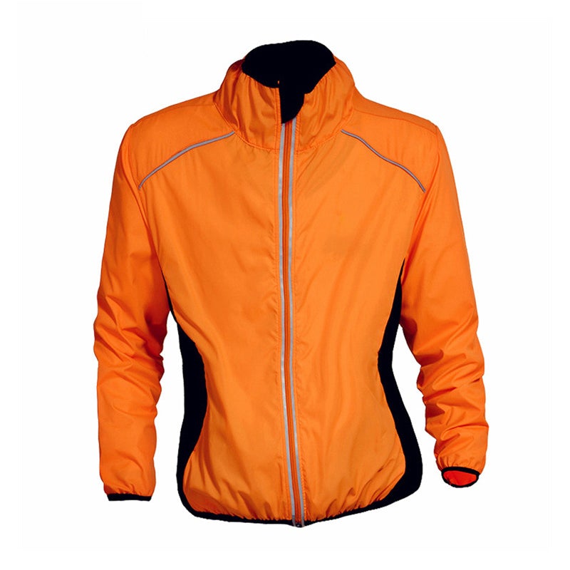 Unisex Reflective Cycling Windbreaker - Waterproof and Wind-Resistant