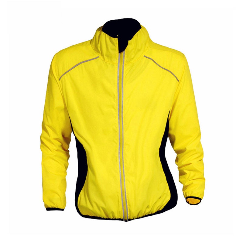 Unisex Reflective Cycling Windbreaker - Waterproof and Wind-Resistant