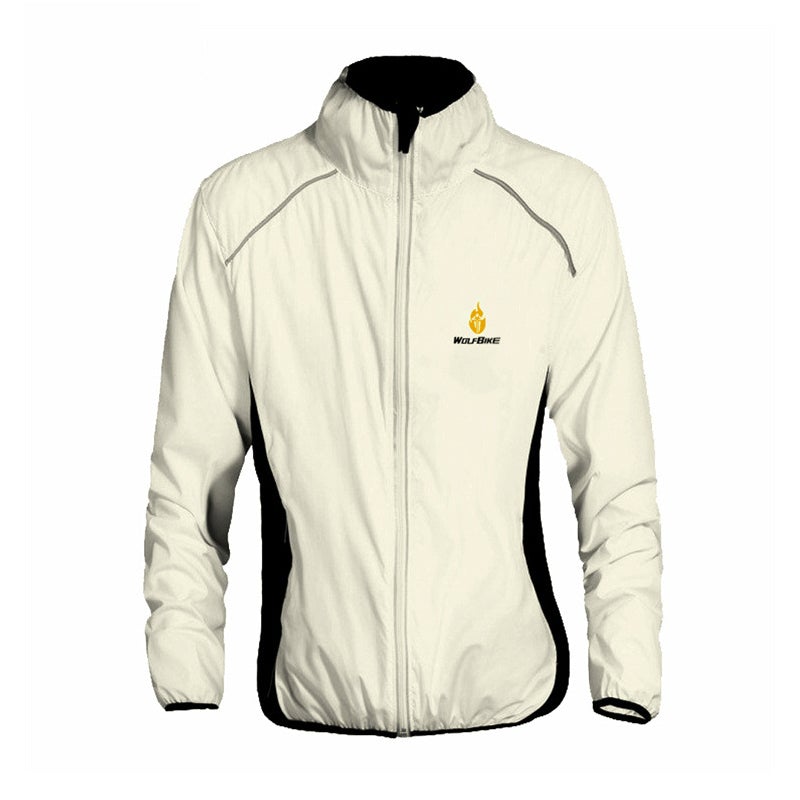 Unisex Reflective Cycling Windbreaker - Waterproof and Wind-Resistant