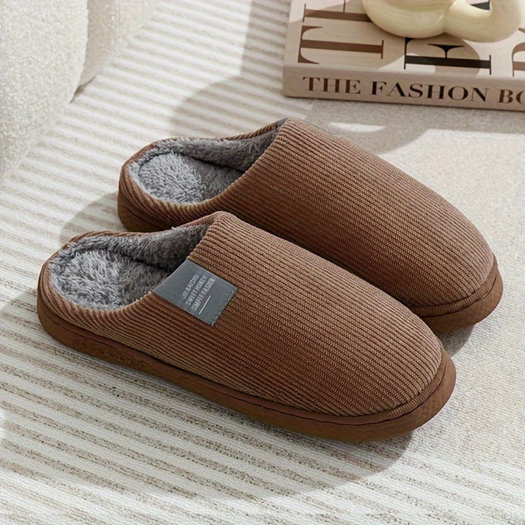 Unisex Thermal Indoor Slippers with Warm Non-Slip Design