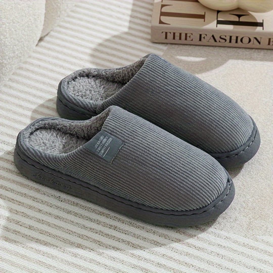 Unisex Thermal Indoor Slippers with Warm Non-Slip Design