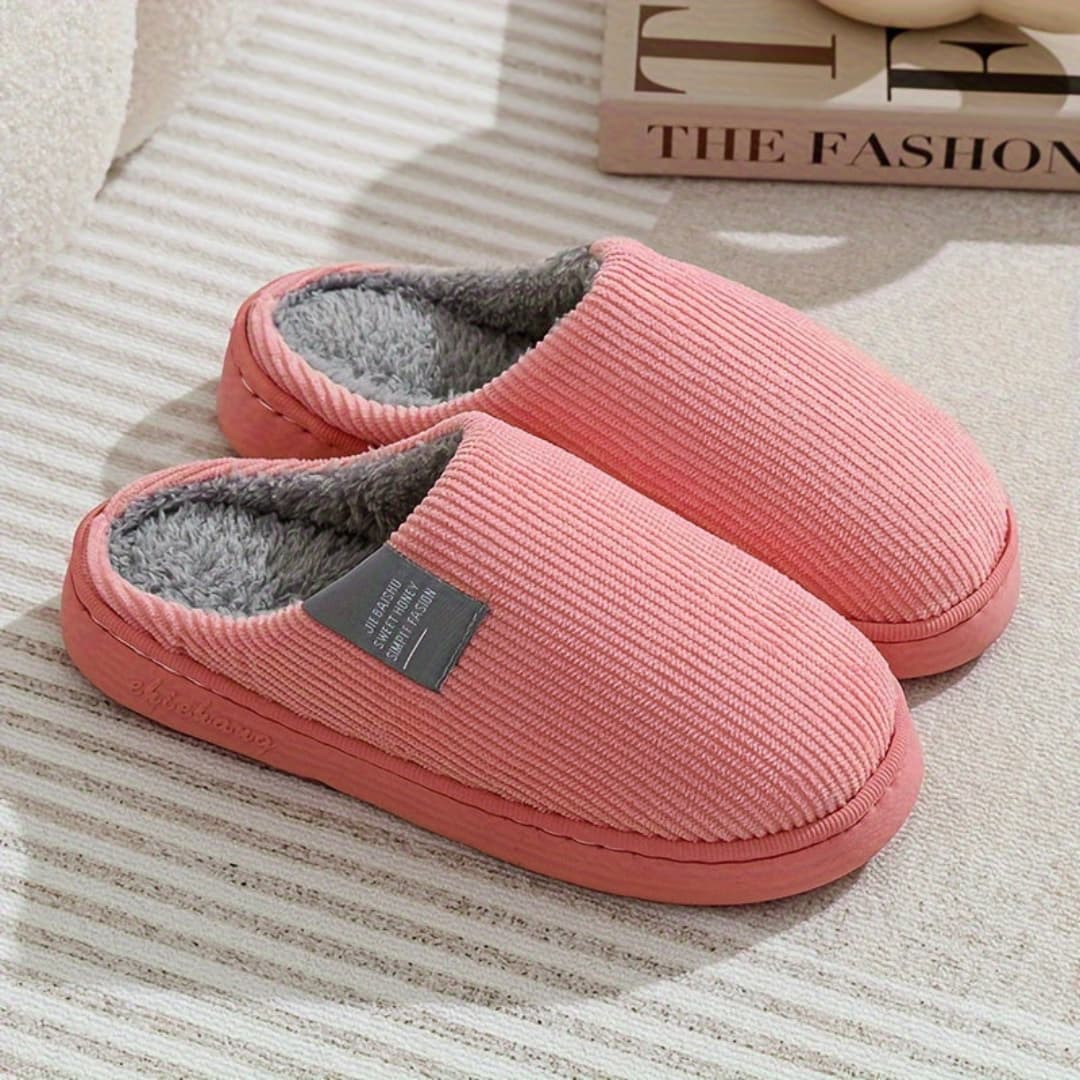 Unisex Thermal Indoor Slippers with Warm Non-Slip Design