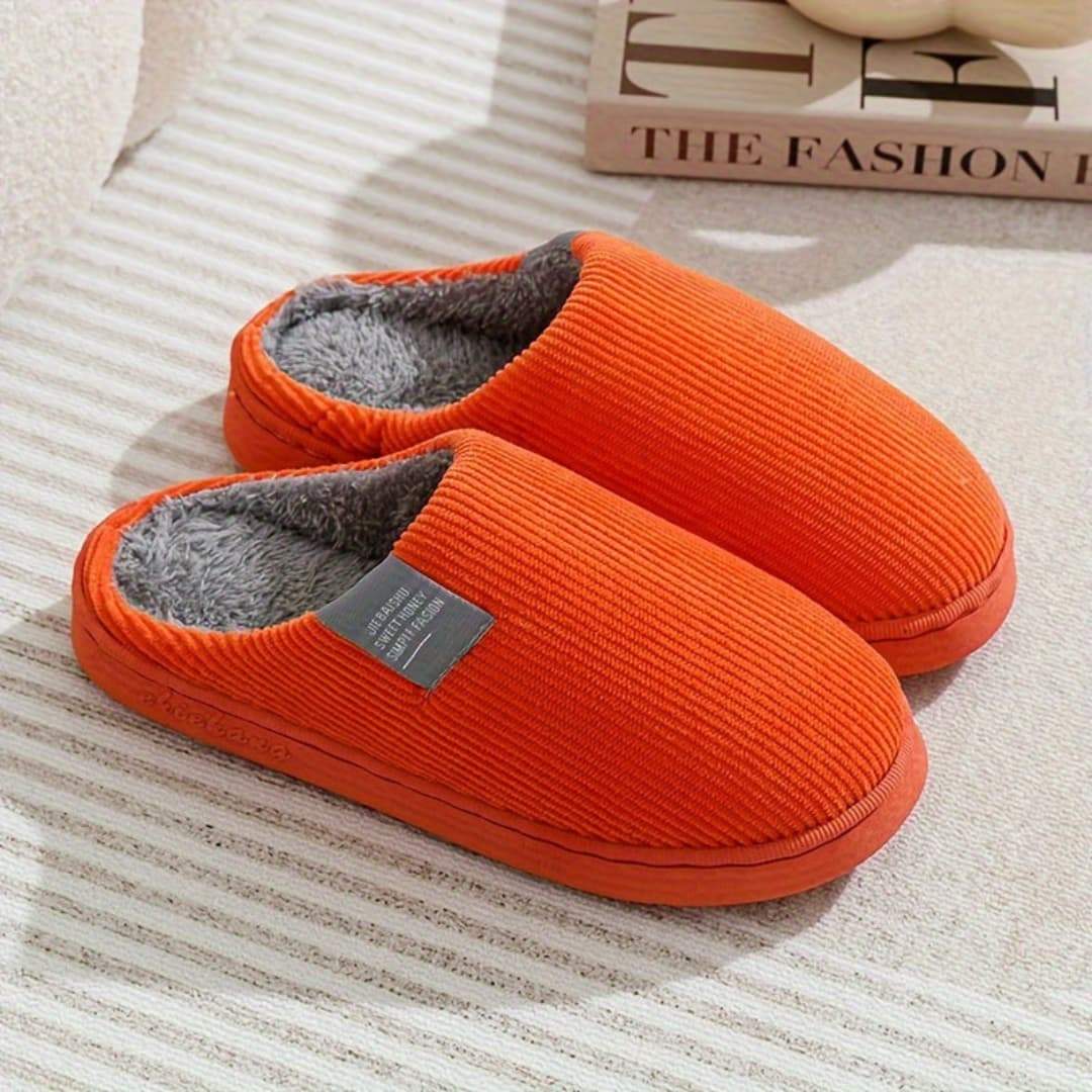 Unisex Thermal Indoor Slippers with Warm Non-Slip Design