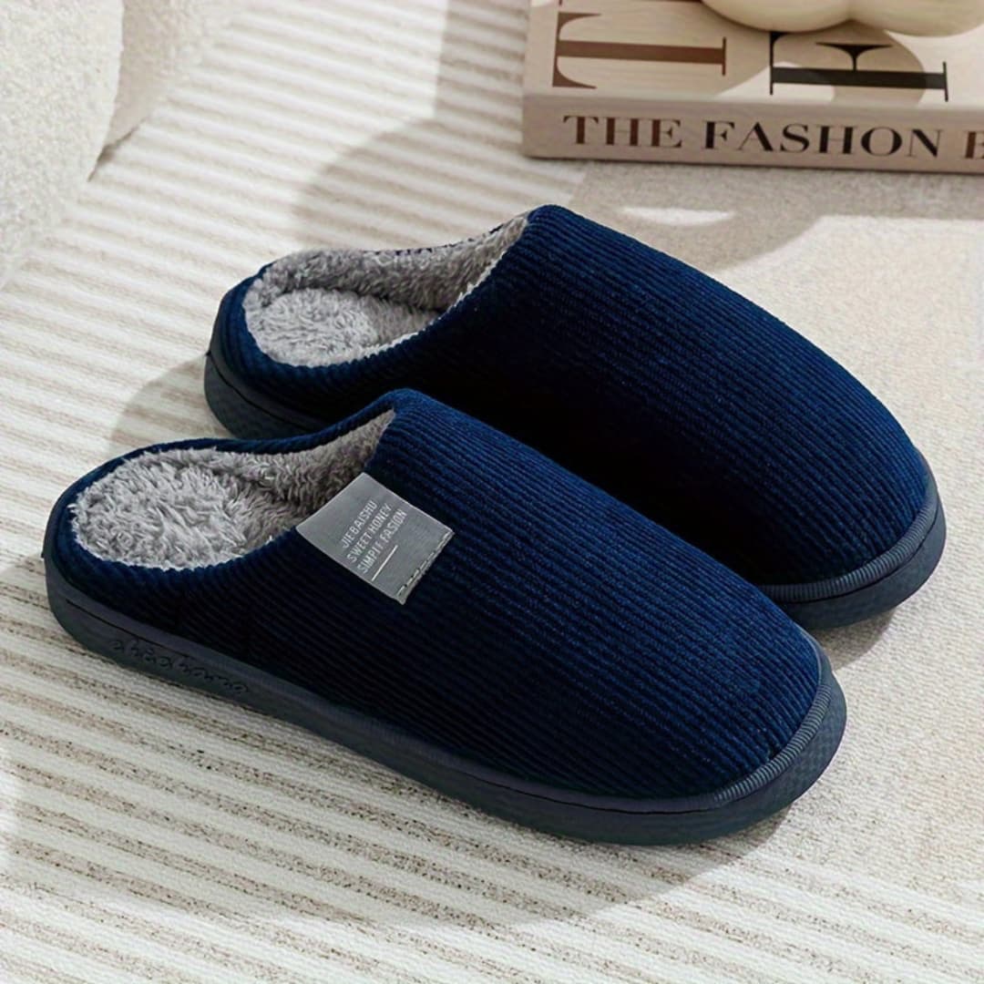 Unisex Thermal Indoor Slippers with Warm Non-Slip Design