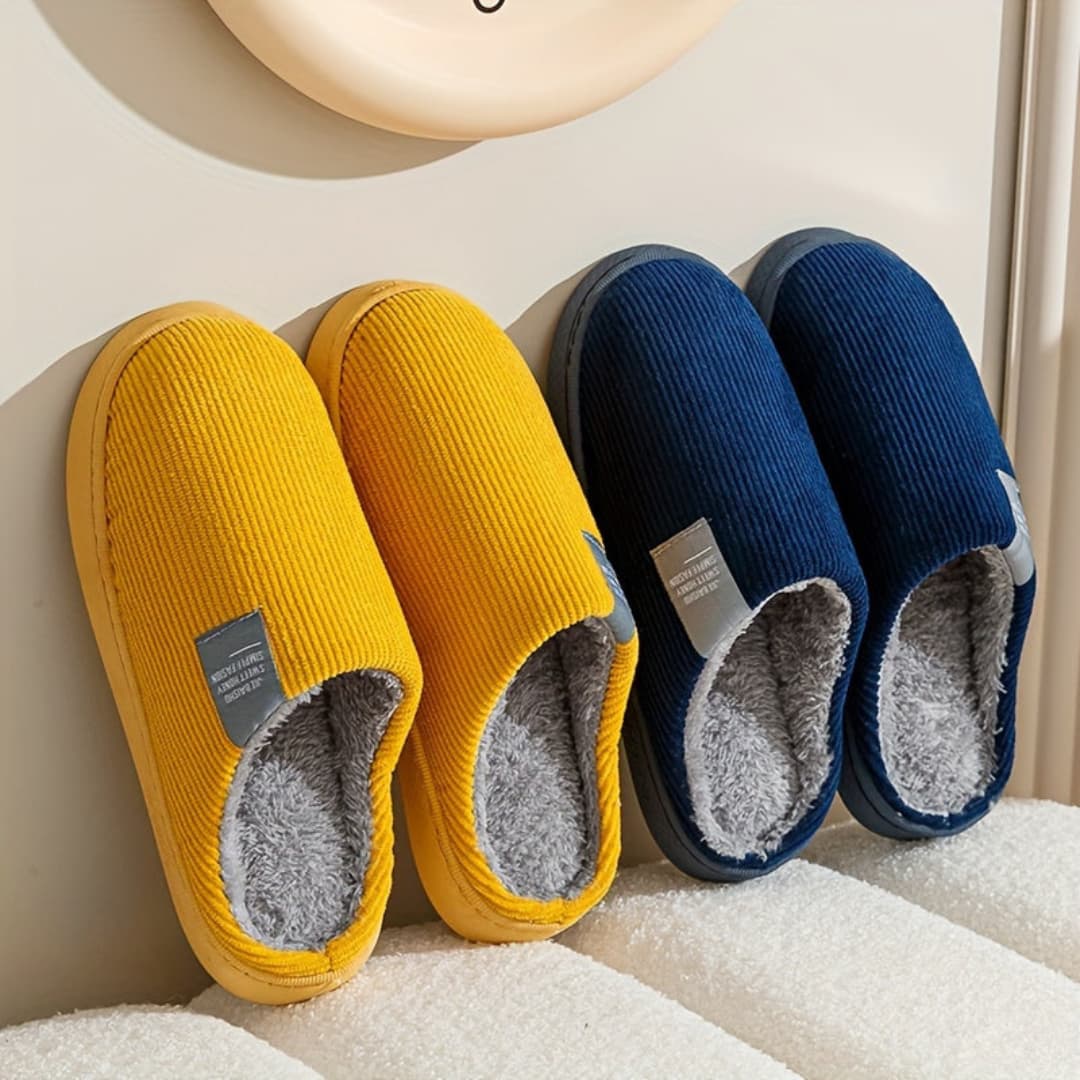 Unisex Thermal Indoor Slippers with Warm Non-Slip Design