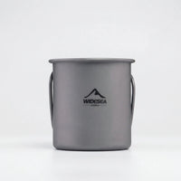 Unisex Titanium Camping Mug with Folding Handle