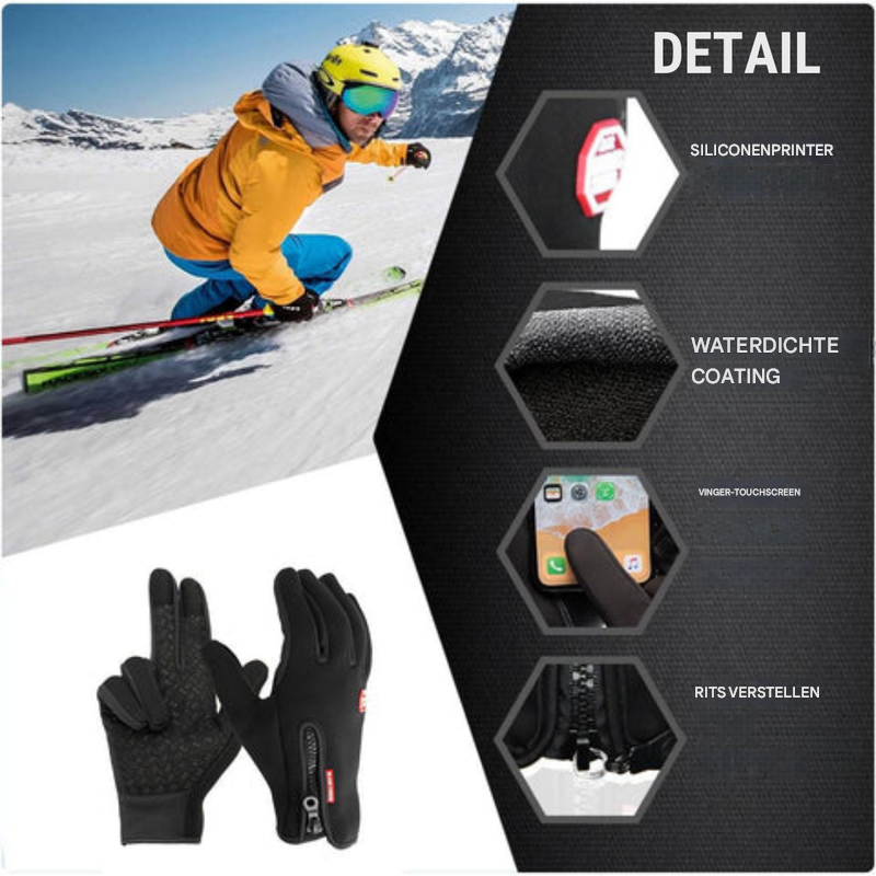 Unisex Touchscreen Non-Slip Winter Ski Gloves