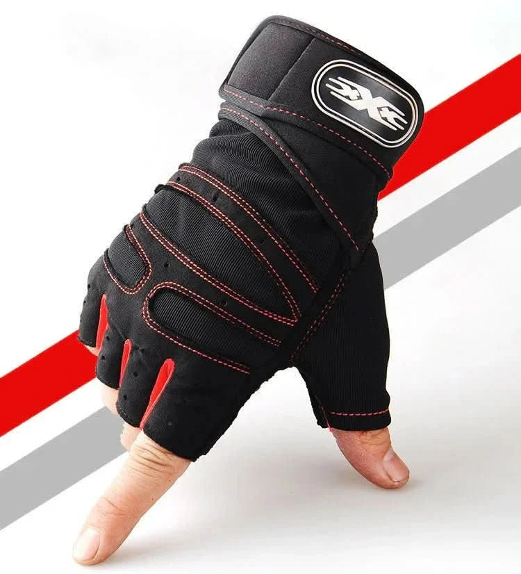Unisex Workout Gloves with Wrist Support for Strength Training
