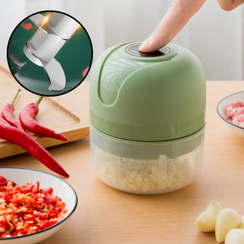 USB Rechargeable Electric Kitchen Garlic Chopper