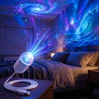 USB Star Projector: HD Starry Sky & Ocean Wave