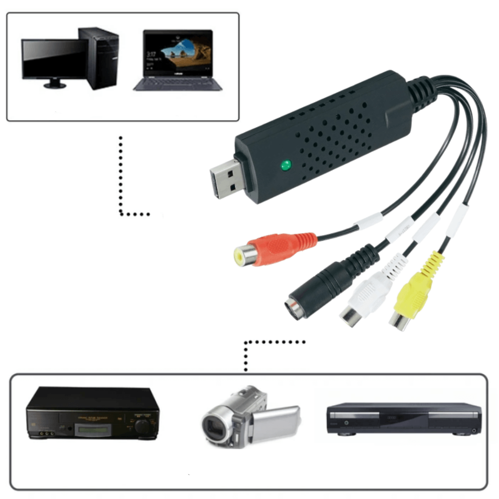 USB VHS to Digital Video Capture Device