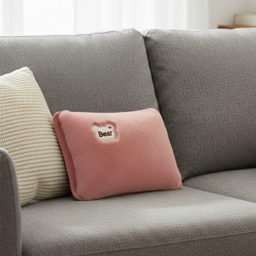 Velvet Heated Pillow