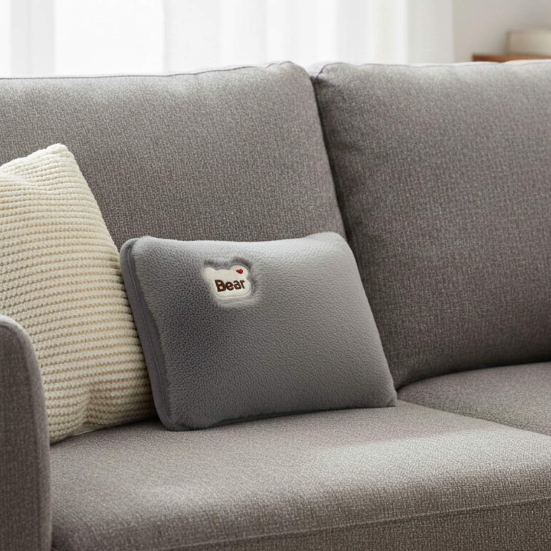 Velvet Heated Pillow