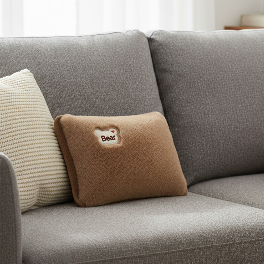 Velvet Heated Pillow