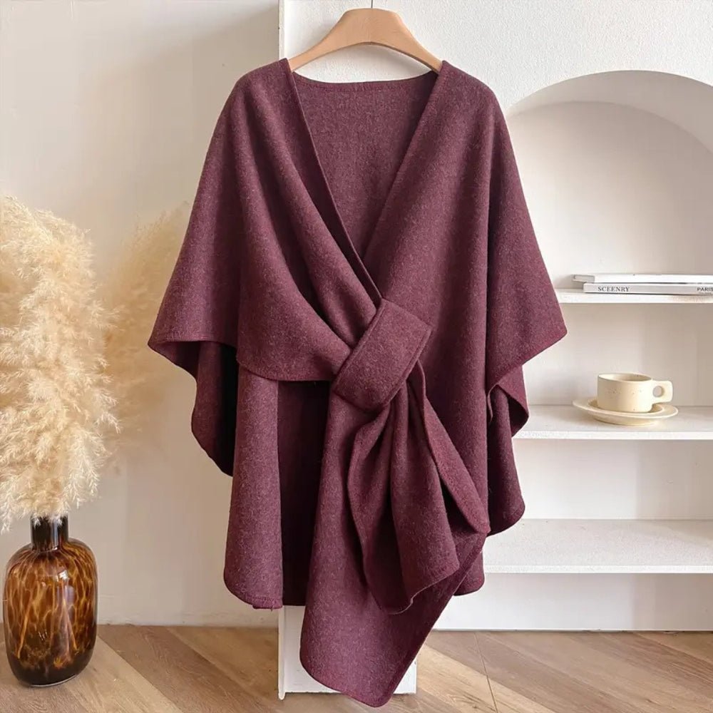 Versatile Poncho Scarf Coat for Year-Round Comfort
