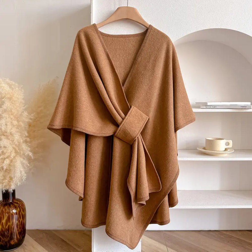 Versatile Poncho Scarf Coat for Year-Round Comfort