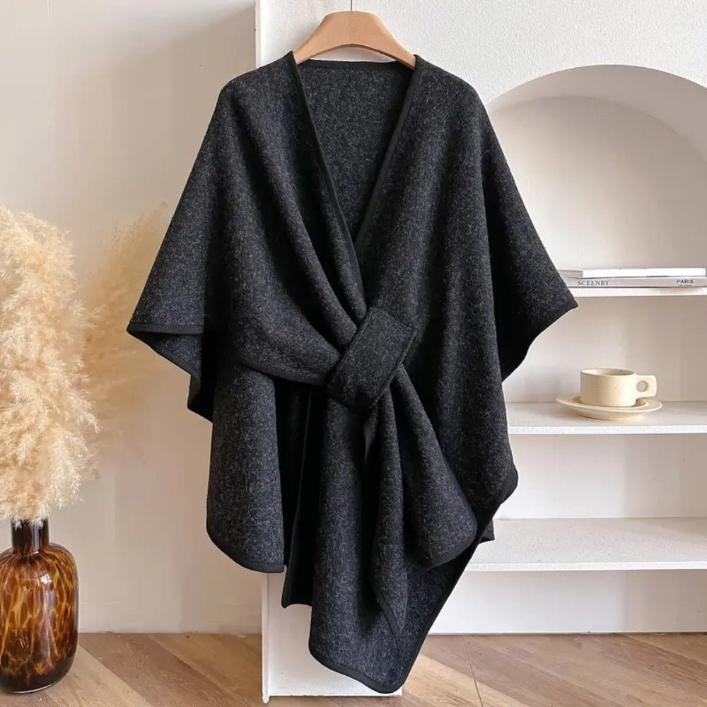 Versatile Poncho Scarf Coat for Year-Round Comfort
