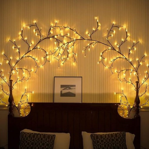 Vine-Shaped LED String Lights - Flexible Indoor and Outdoor Decorative Lighting