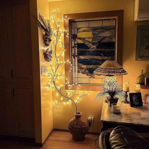 Vine-Shaped LED String Lights - Flexible Indoor and Outdoor Decorative Lighting