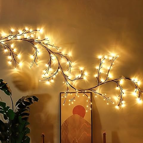 Vine-Shaped LED String Lights - Flexible Indoor and Outdoor Decorative Lighting