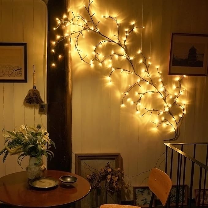 Vine-Shaped LED String Lights - Flexible Indoor and Outdoor Decorative Lighting