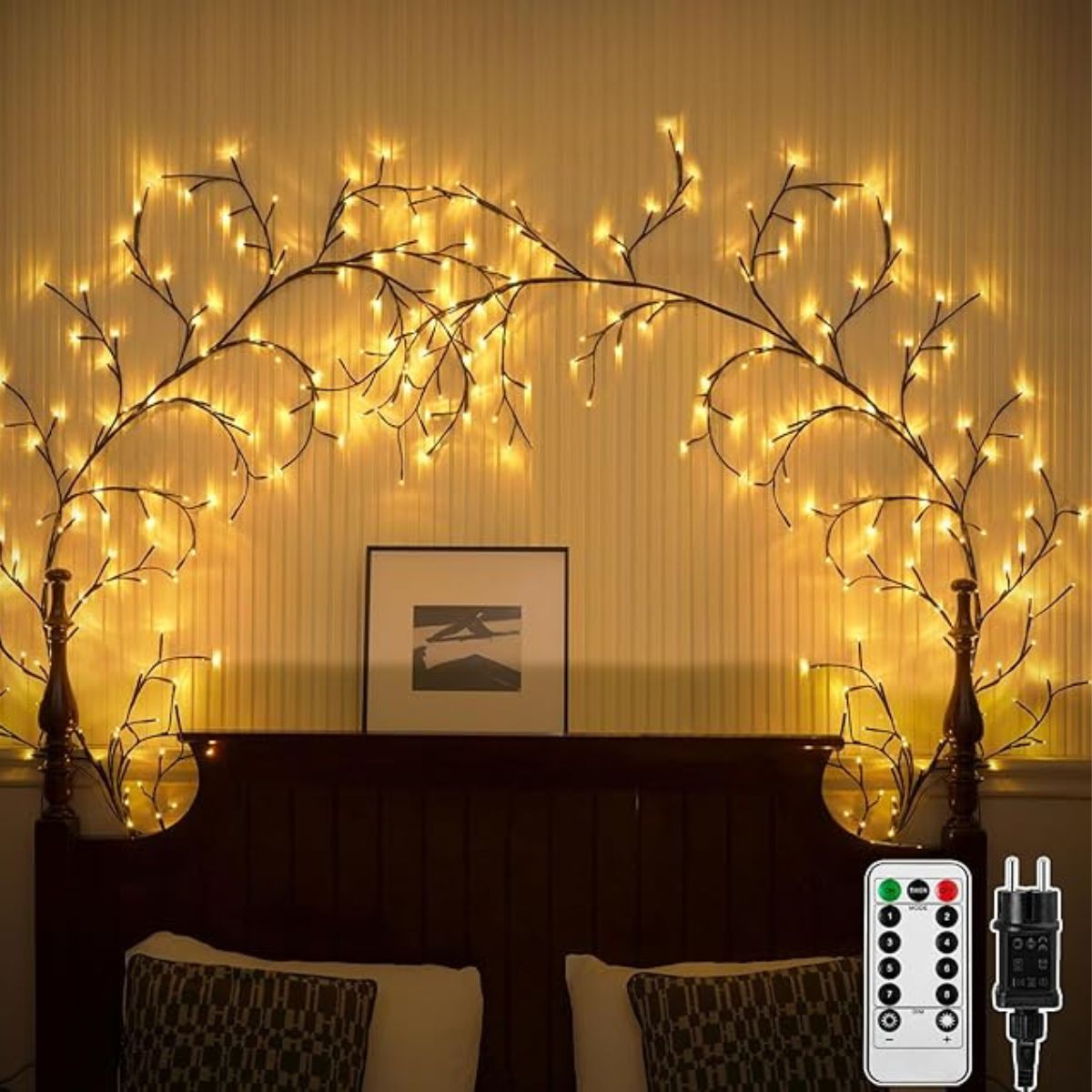 Vine-Shaped LED String Lights - Flexible Indoor and Outdoor Decorative Lighting