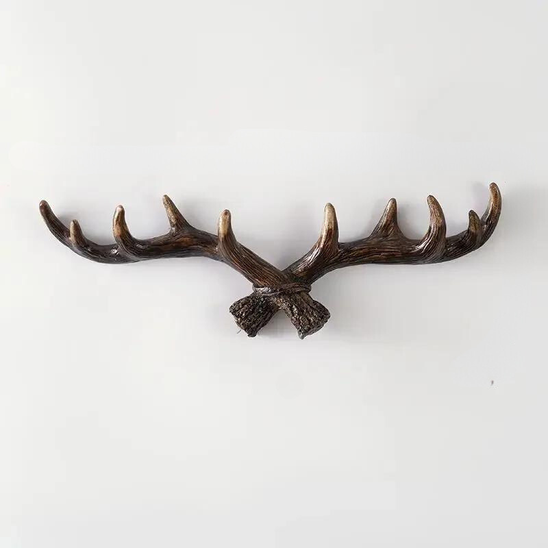 Vintage Antler Wall Hook & Rustic Coat Rack